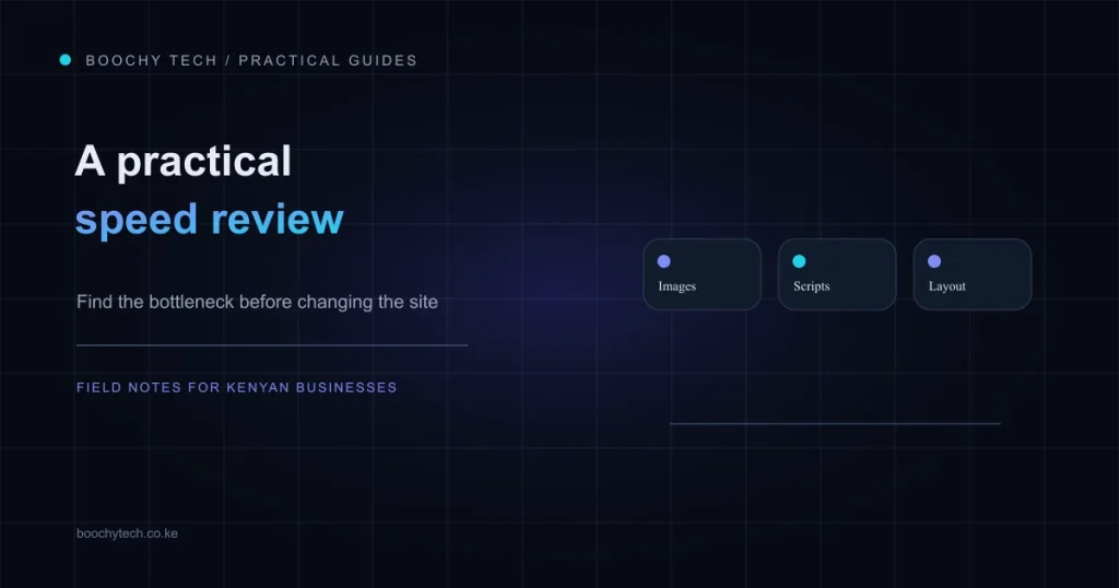 Website speed review checklist