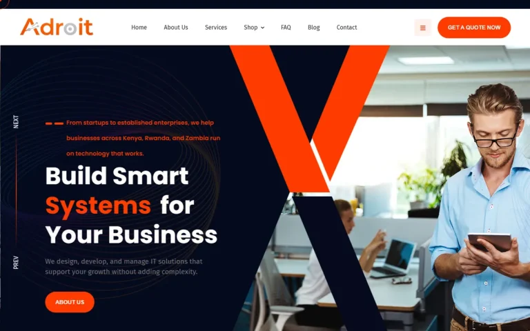 Adroit Gate Solutions website screenshot