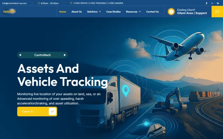 Controltech EA website screenshot